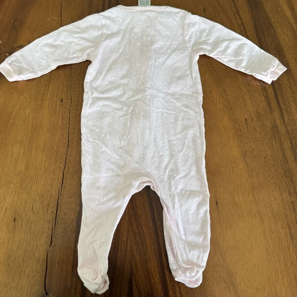 Gerber Pink Princess Baby Girl One Piece Footed Pajama 3-6M